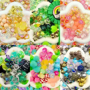 16mm Car Hanger/Ornament Making Beads Mix – 16mm Beads with Hooks, Acrylic/Resin/Glass Beads
