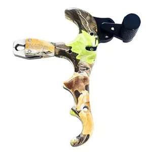 Camo Bow Release for Compound Bow, 4 Finger 360° Rotatable Thumb Release Trigger