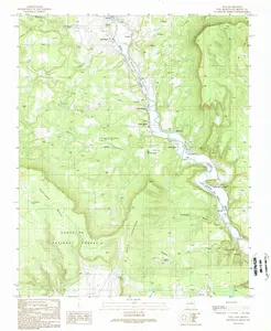 Sena New Mexico USGS Topographic Quadrangle Map, 1989, 1:24000