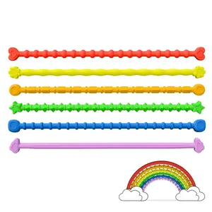 Fidget Toys Deformation Texture Twister Stick for Kids, Stress Relief Sensory Toy, Suitable for Autistic Children, Elastic Decompression Play