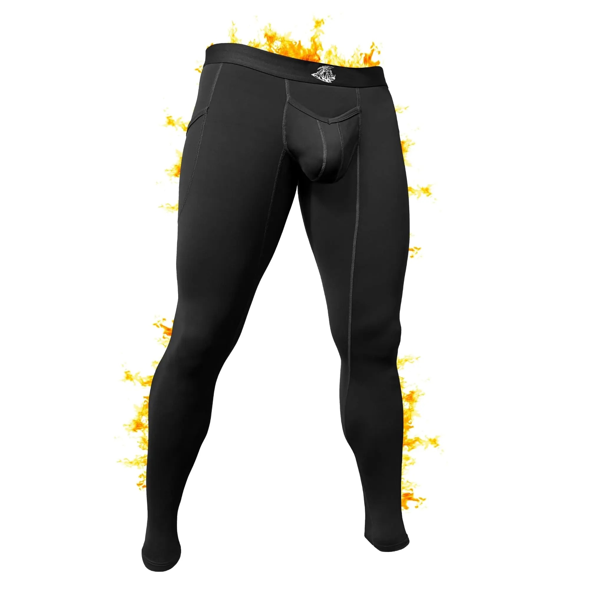 Women's Brushed Nylon 28in Skinny Leggings - V-Fly, 1pk, Black, Spandex Blend, All Seasons Sports Bottoms for Gym Activewear