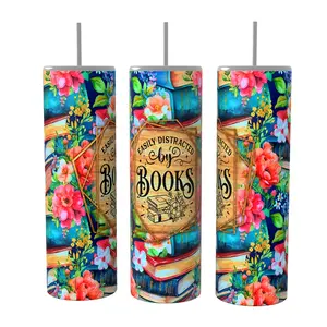 Easily Distracted By Books  20 oz Tumbler
