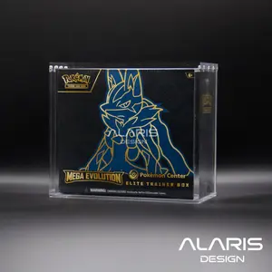 ALARIS Premium Pokemon Acrylic Case for Elite Trainer Box with UV Protection & Extra Large Magnets Sleek Modern Design for Collectors (ETB)