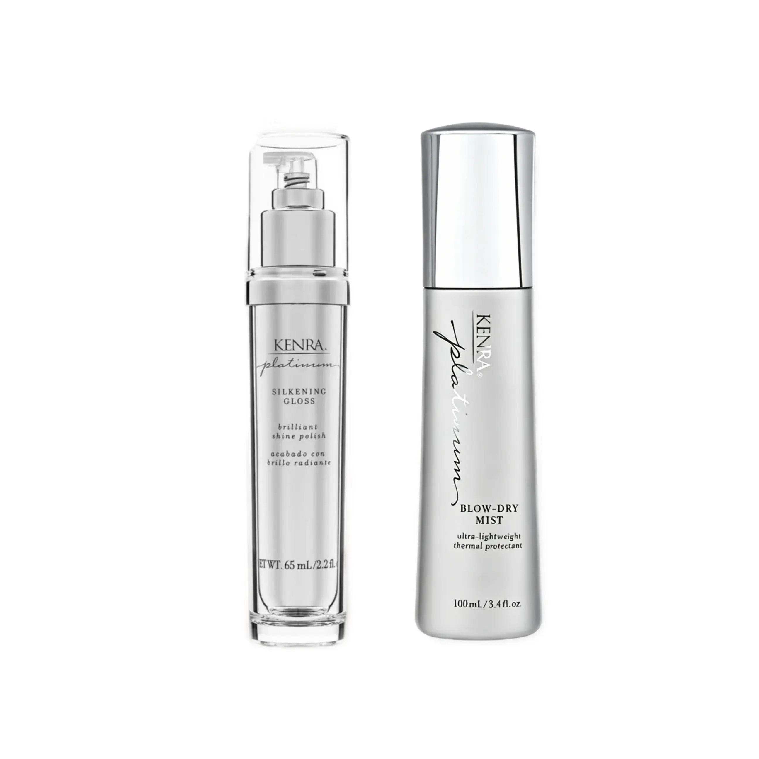 Kenra Platinum Blow-Dry Mist  & Kenra Platinum Silkening Gloss