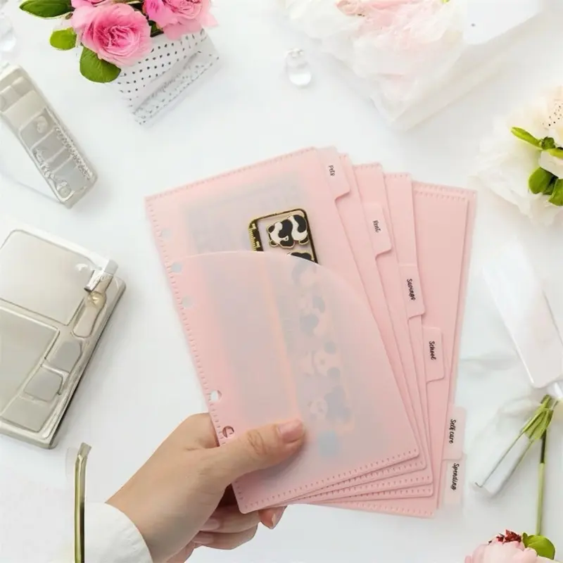 A6 Two Pocket Envelopes Set of 6 or 12| Monthly Stickers or Begginer Category Stickers