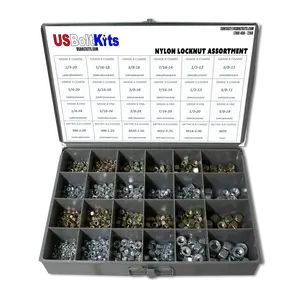 1200 Piece Nylon Locknut Assortment