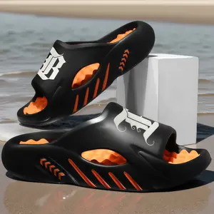 Onyx Makapal Men's EVA Foam Beach Sandals, Lightweight Non-Slip Grip, Soft Thick Sole, Breathable Design for Summer Comfort & Outdoor Fun, Sizes 36-49