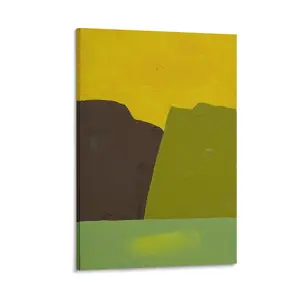 Etel Adnan Poster Untitled Canvas Famous Paintings,Decorative Picture Prints Modern Decor (12) Poster Canvas Wall Art For Bedroom Decor Bar Office Room Decor Gift