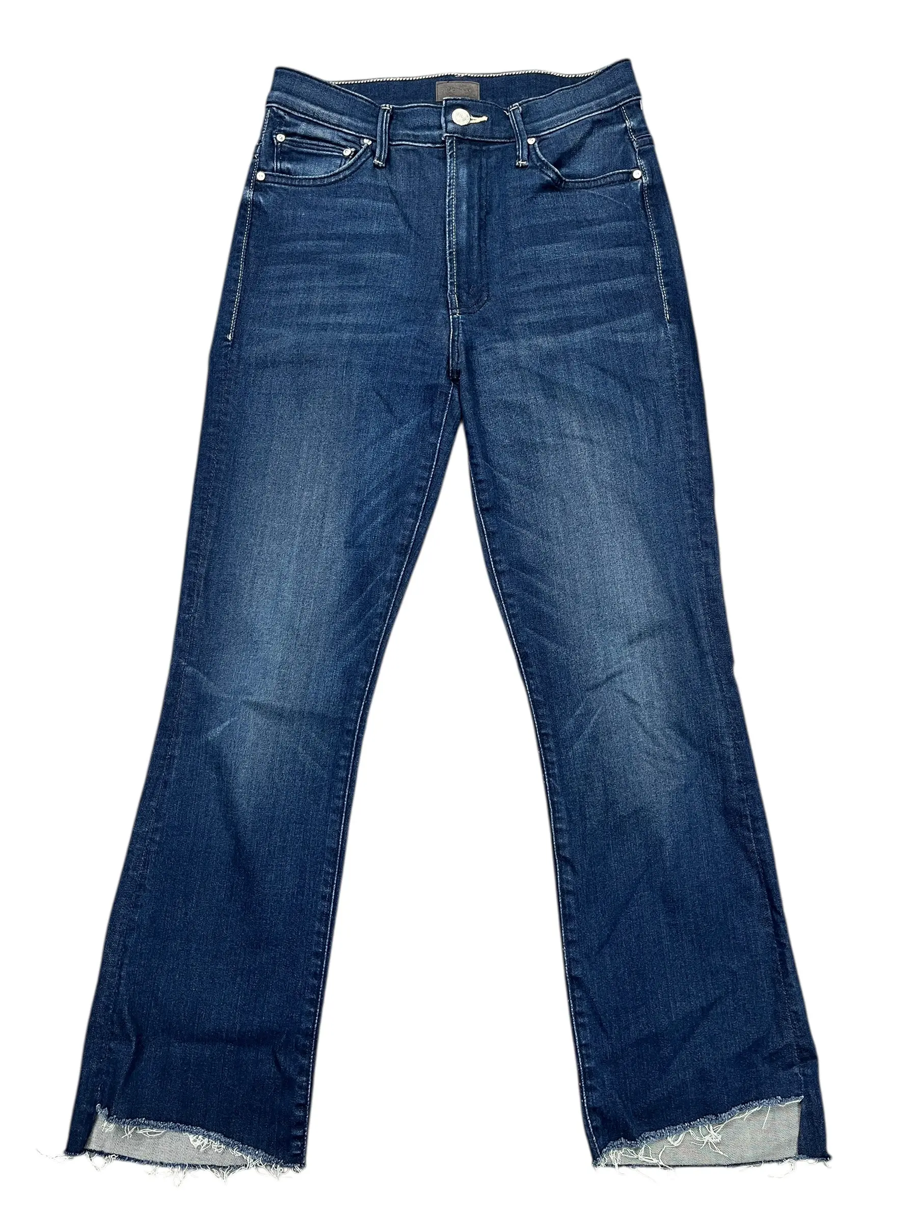 Jeans Straight By Mother In Blue Denim, Size:2