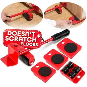 Furniture Mover with Wheels & Furniture Lifter Set,600 Lbs Capacity for Moving Heavy Furniture,360 °   Rotation Wheels Furniture Dolly,Sofa,Refrigerator,Cabinet peel and stick flooring.