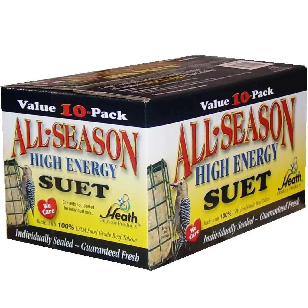 Heath Outdoor Products birds DD4-10 All Season High Energy Suet Cake, Case Of 10