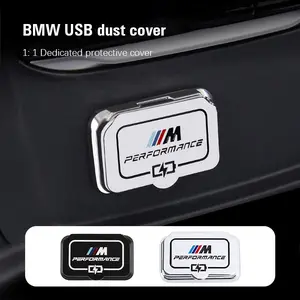 Car Rear USB Port Protective cover Dust Proof lid Automotive Interior Accessories For BMW 1 2 3 5 6 Series X1 X2 X3 X4 X7 F40 F44 G20 G30 6GT G32 I4 G26 IX I20 F48 F39 G01 G02 G07
