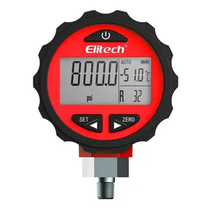 Elitech PG-30Pro Red Digital AC Pressure Gauge -14.5~800 PSI Elitech PG-30Pro Red Digital AC Pressure Gauge -14.5~800 PSI