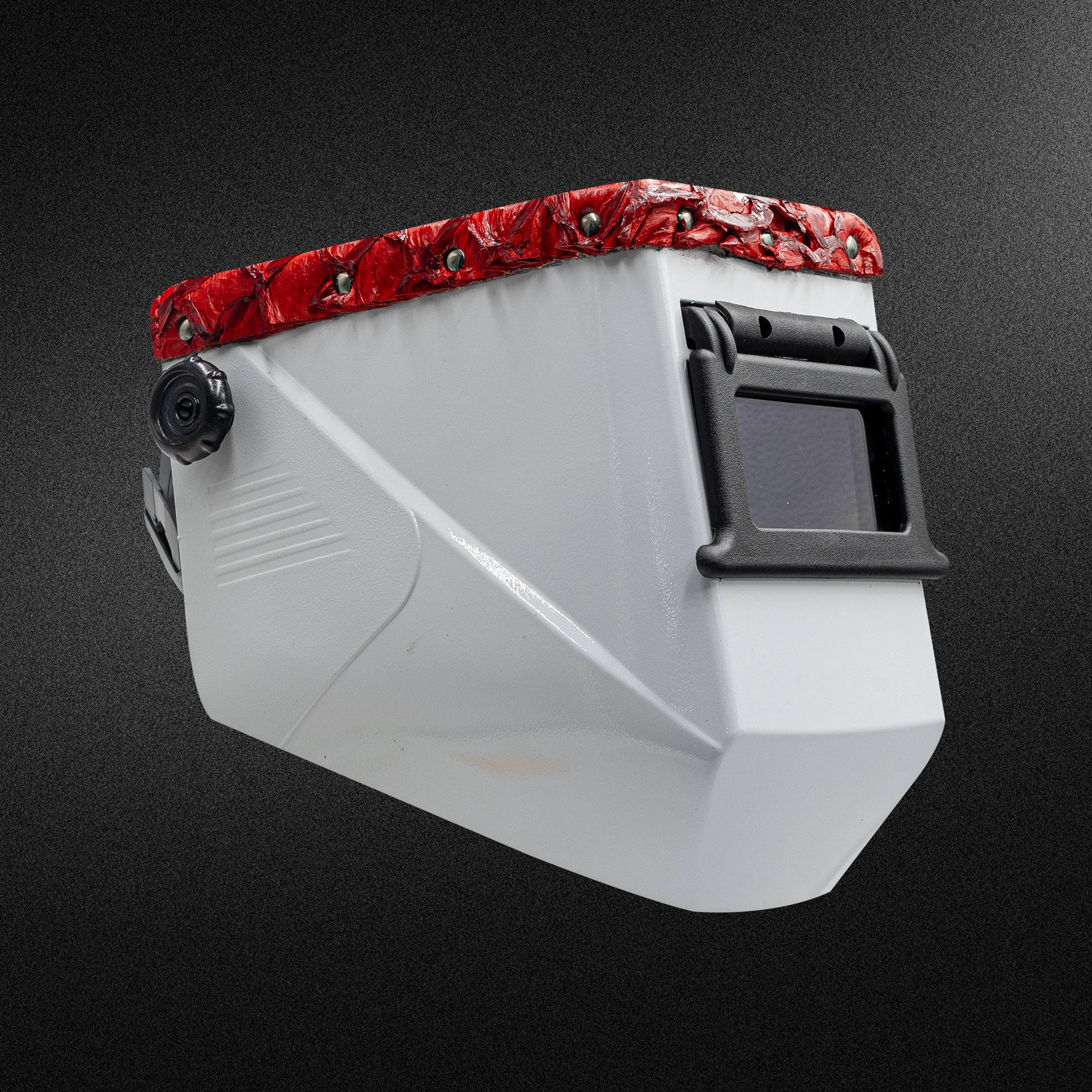 Jackson Safety Welding Helmet White - Top Red Pirarucu