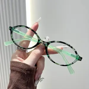 Vintage Oval Reading Glasses, Turtle Shell Frame, Minimalist Style, Modern Fashion Eyewear, Perfect Gift Choice, Unisex Trendy Sunglasses