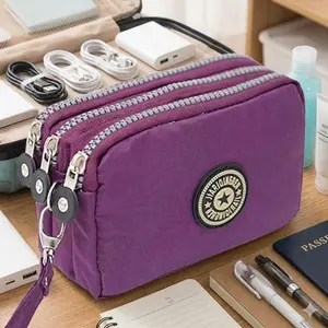 Waterproof Nylon Wristlet Wallet, Zip around wristlet, for Women, Multi-functional Phone Key Card Holder, Zip Closure, Lightweight Crossbody for Commuting, Date, Shopping. Durable & Easy Clean, Hands-Free Bag for Minimalist Outfit