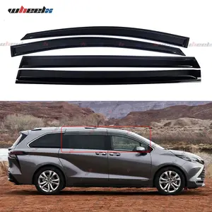 2021-2024 Toyota Sienna - 4-Piece Acrylic Rain Guards & Wind Deflectors , Dark Smoke Window Visors, All-Weather UV Protection, No-Drill Easy Installation fathersdaygift fathersdaygift