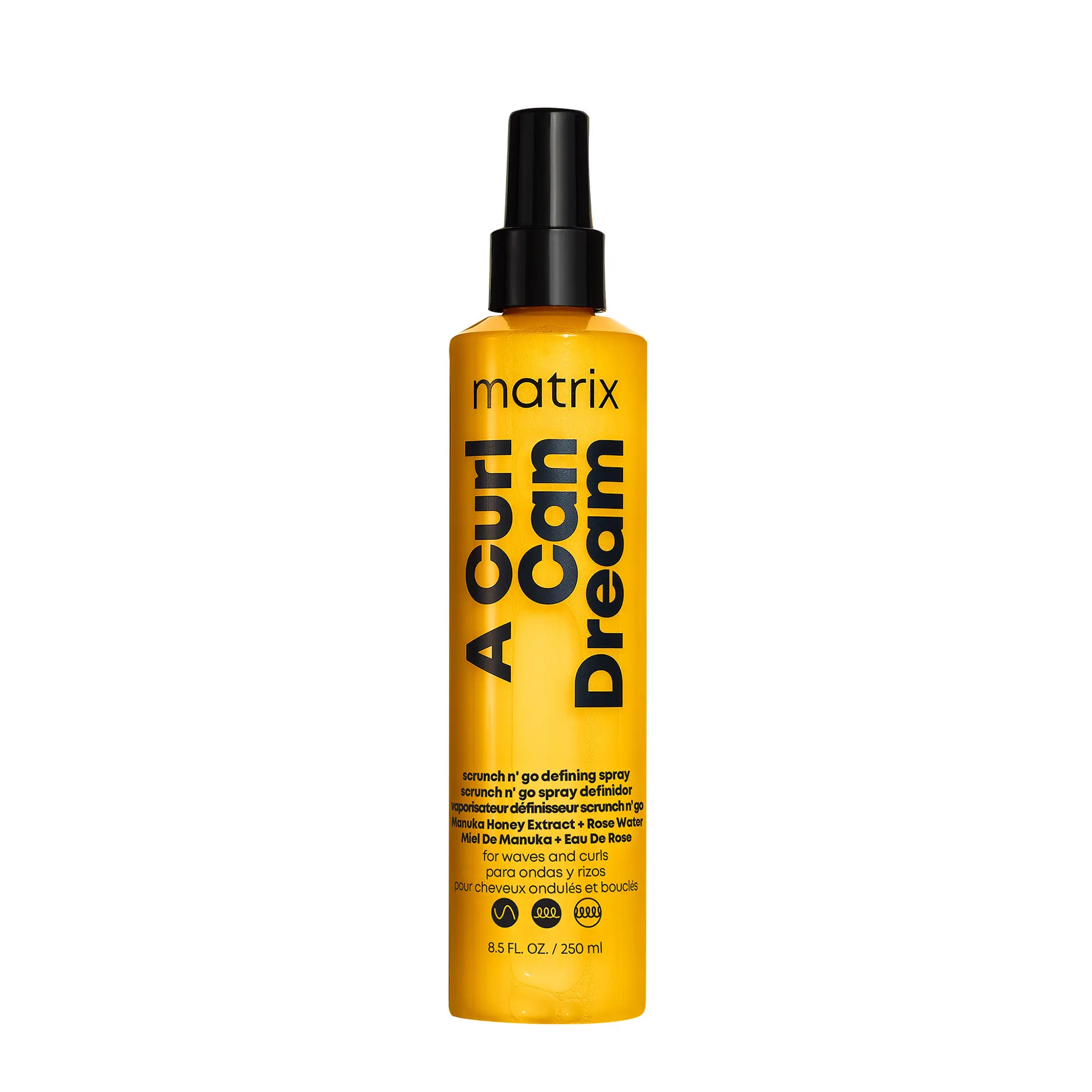 A Curl Can Dream Scrunch N' Go Defining Spray | Curl Defining Spray | For Curly, Coily, & Wavy Hair | With Manuka Honey Extract & Rose Water | Silicone & Sulfate-Free