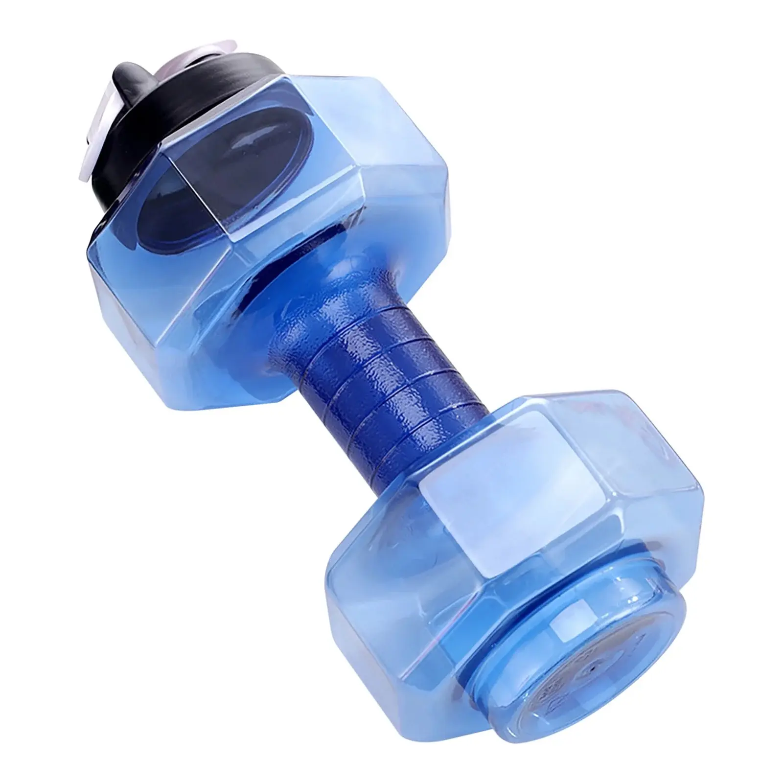 Coollooc 2.2L / 74oz Dumbbell Shape Water Bottle - Portable Weight Travel Cup for Gym, Yoga, Running, Outdoor, Cycling & Camping - Drinkware, Tumbler