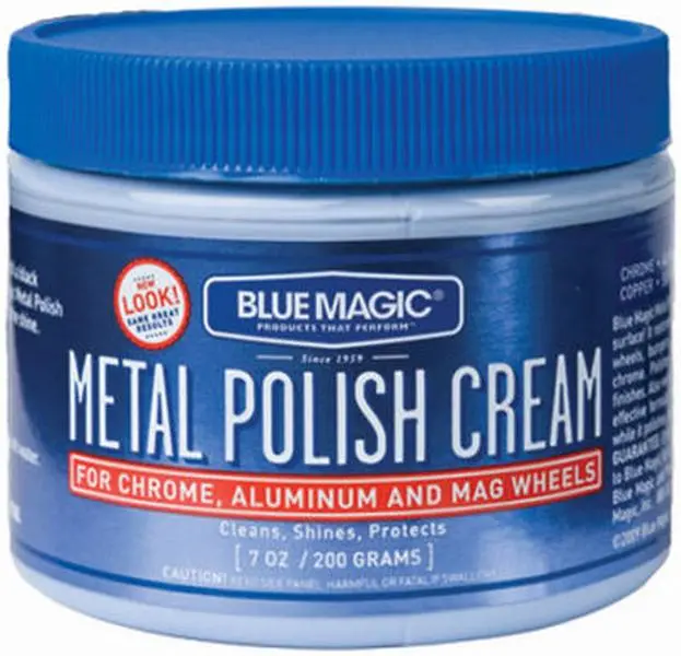 212 MAIN Blue Magic 400 Metal Polish Cream - 7oz Car Detailing Accessory, Polishes Seals, Suitable for Gold, Stainless Steel, Chrome, Copper, Aluminum