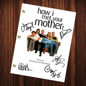 How I Met Your Mother TV Show Signed Autographed Reprint Script Full Screenplay Pilot Episode TV Show Alyson Hannigan Neil Patrick Harris