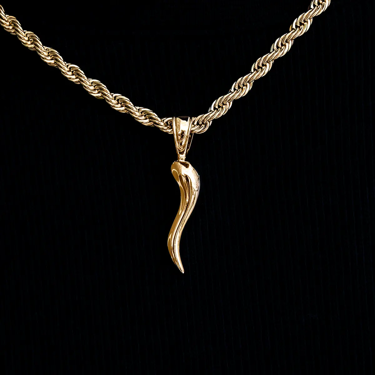 GLD Italian Horn Pendant  - Perfect Gift- (Chain Not Included) #tiktokshopsummersale