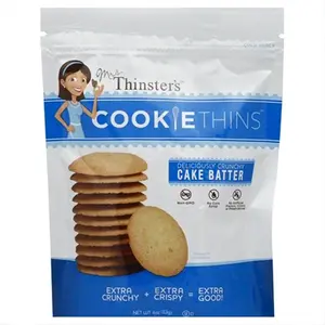 212 MAIN Mrs. Thinsters Cake Batter Snack Cookies, 4 oz Each, Pack of 12, Made with Sugar and Flour, 4Oz