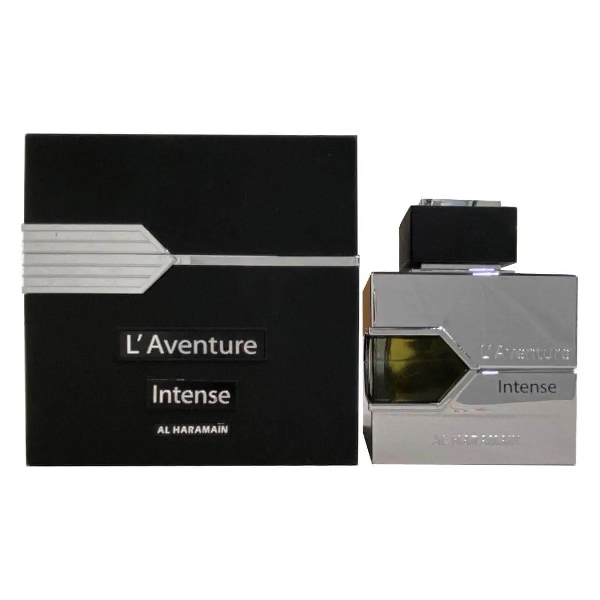 AL HARAMAIN L'Aventure Intense EDP, Unisex Floral Woody Perfume with Notes of Lemon, Amber, and Musk, Elegant Oriental Scent, 3.4 fl oz, Elegant Scent, Launched In 2019