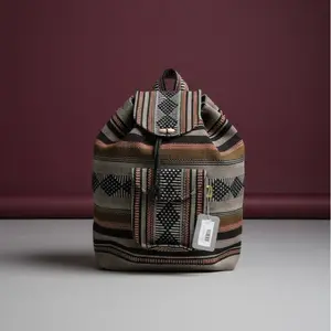 Handmade Backpack with Versatile Designs and Spacious Storage for Everyday Use Ideal for Students and Professionals in Blue and Black