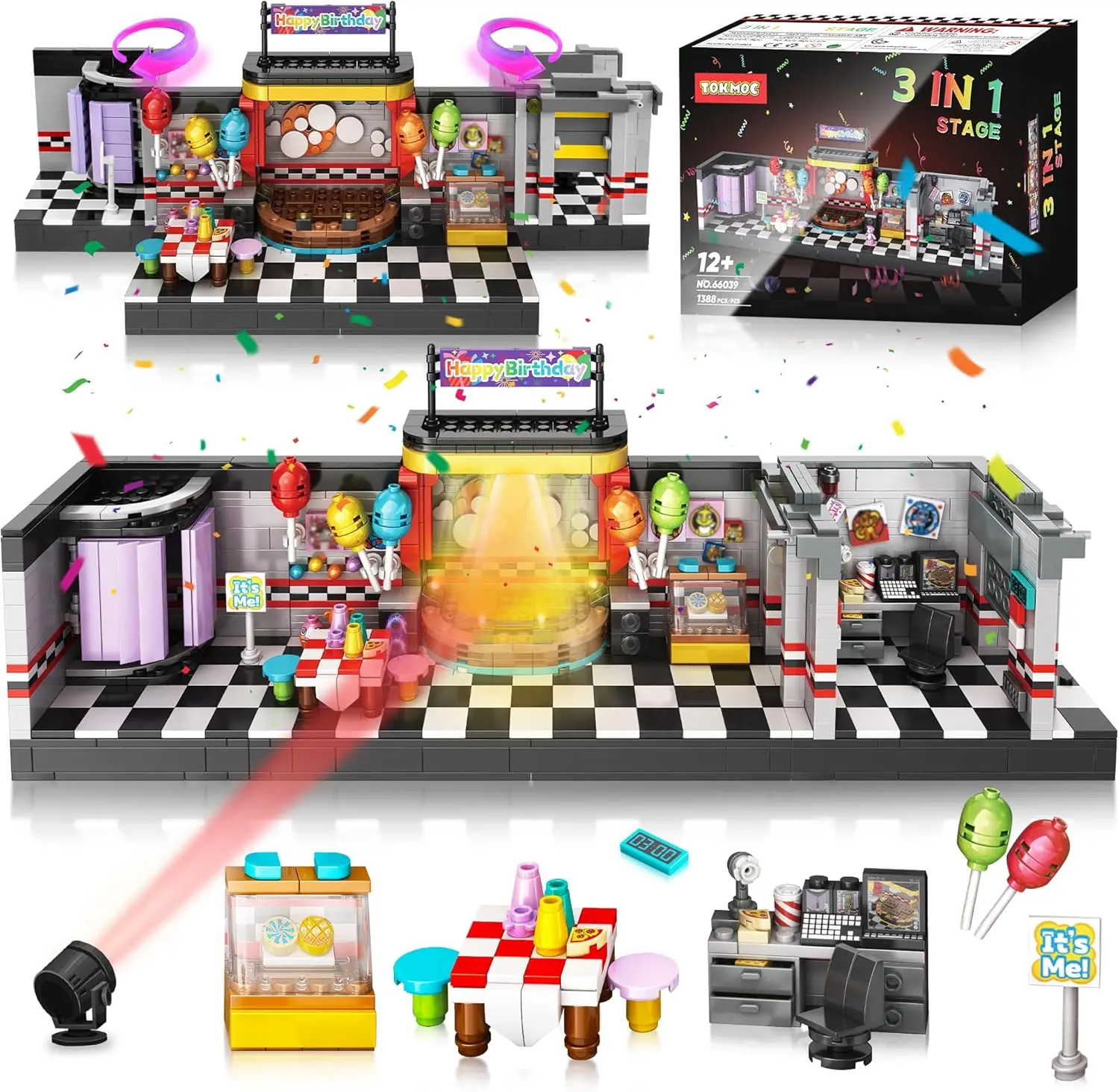 Security Vulnerability Stage Building Block Toys, Toys and Hobbies, Birthday and Holiday Gifts, Game Fans Collection Gifts (1388 pcs)