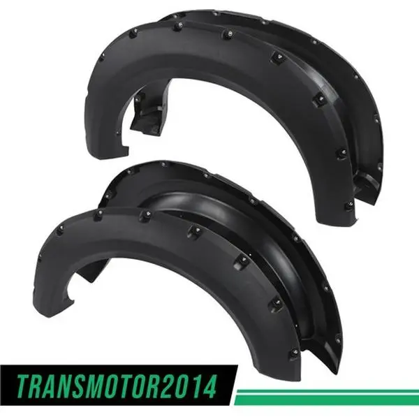 G-PLUS Motor Interior [4PCS] FIT FOR 2009-2014 FORD F150 POCKET-RIVETED STYLESIDE WHEEL FENDER FLARES