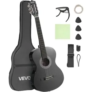 VEVOR Acoustic Guitar, Classical Guitar Starter Kit for Beginners, with Nylon Strings, Basswood Guitar, for Kids Adults Girls Boys Students