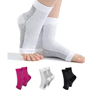 5 Pairs Unisex Ankle Protective Compression Socks, Elastic Knitted Sports Ankle Support, Running Hiking Ankle Socks, Suitable for Fitness Yoga Basketball Football Rock Climbing