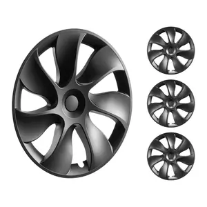 VEVOR Wheel Rim Cover Hubcaps, Summervibes, 19 in, 2021-2023 Model Y Fully Fit Hubcap with Snap, Guard Tape & Valve Nozzle Hole, ABS & PC Hubcap with High Rigidity & Less Wind Drag, Fits for All Weather Use