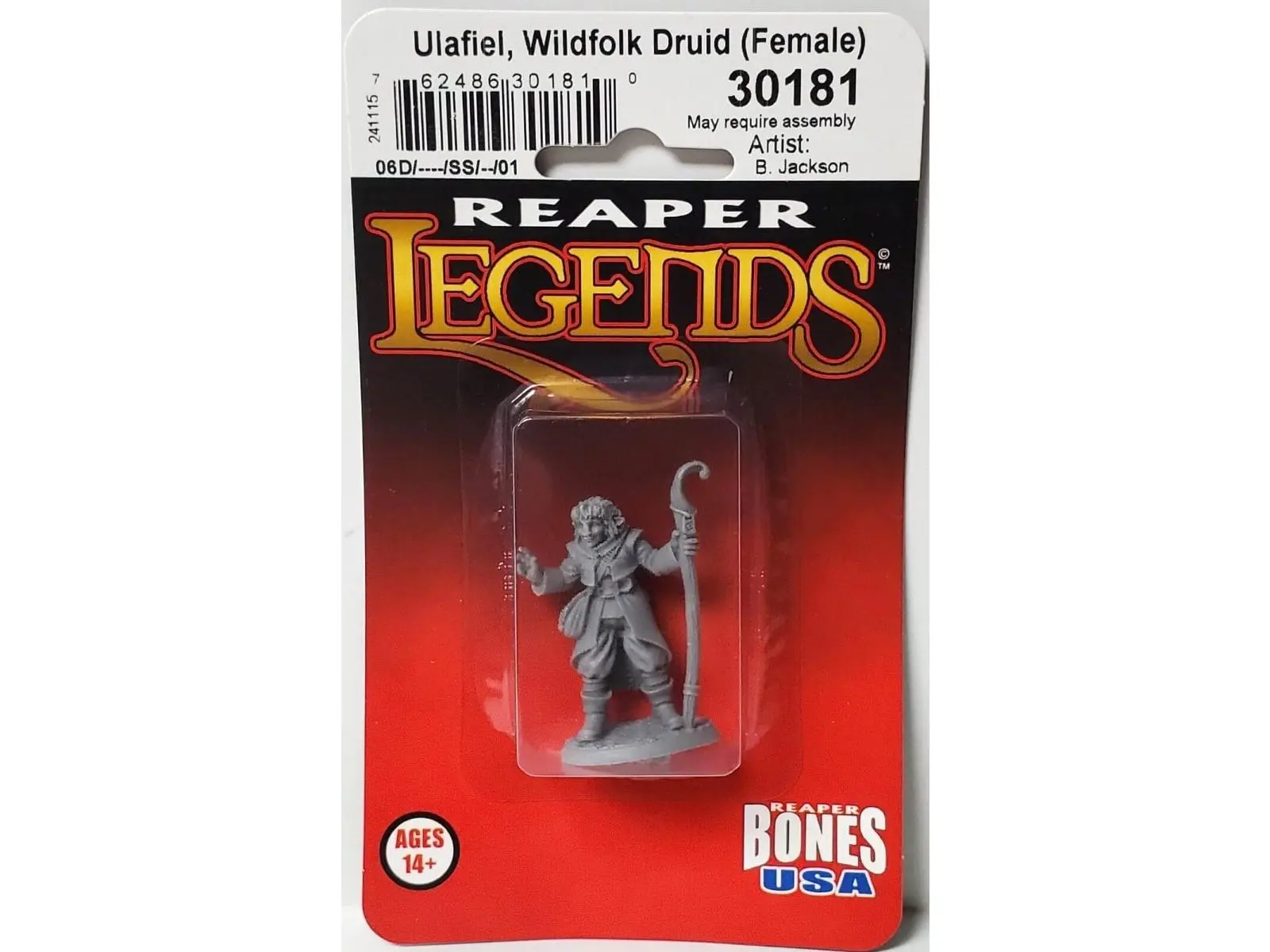 Reaper Miniatures REM30181 Legends - Ulafiel, Wildfolk Druid - Female Miniatures