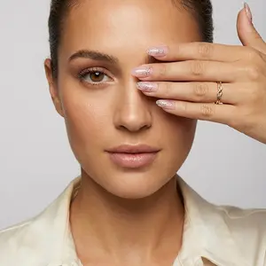 Blush Wire Almond Nails - Press On Nails