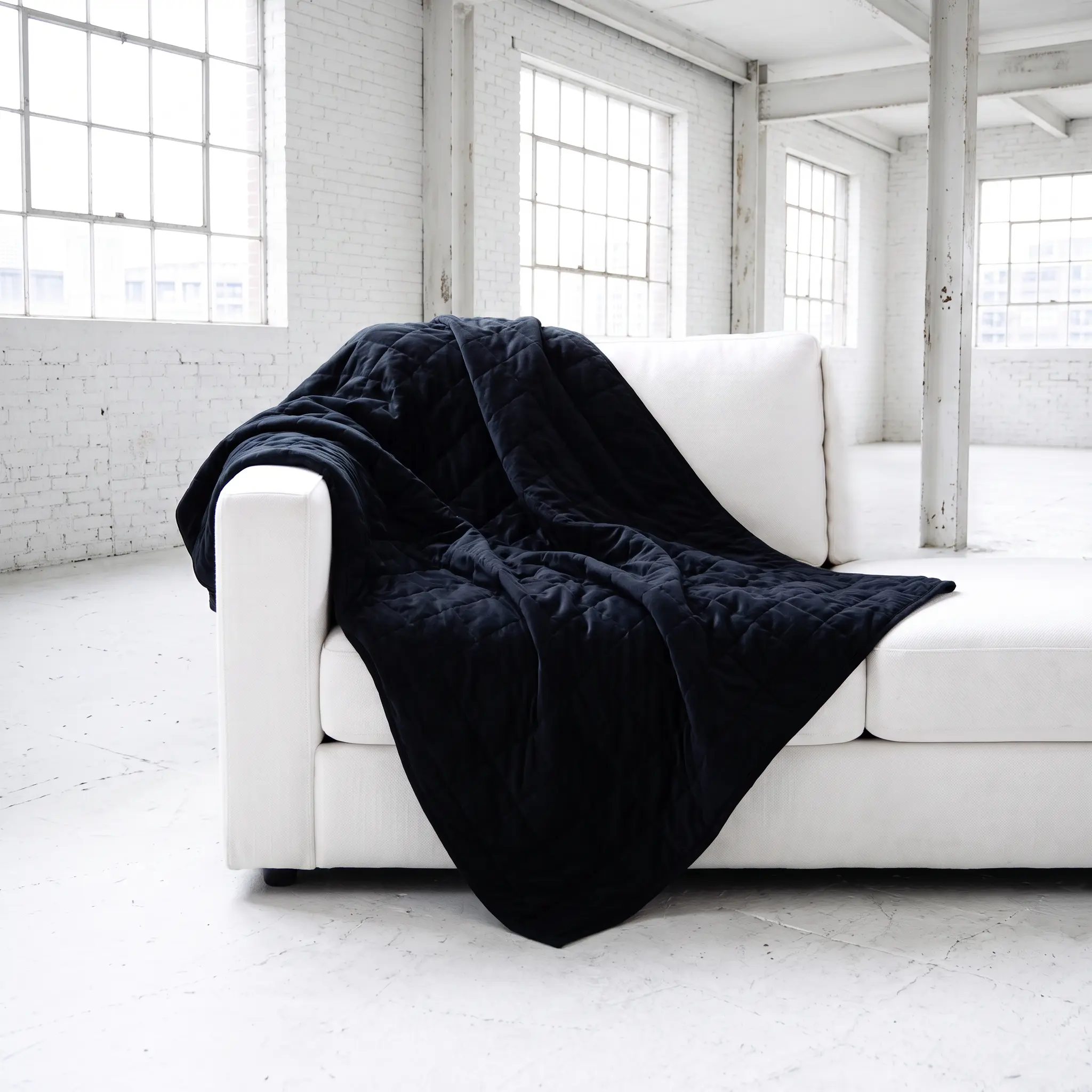 Onyx Quilted Adult Bamboo Blanket - Two Layer