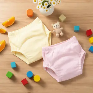 2pcs Unisex Baby Diapers with Side Leak Protection, Washable Reusable All-Seasons, Comfortable Durable Night Use Sleep, Mom's Choice