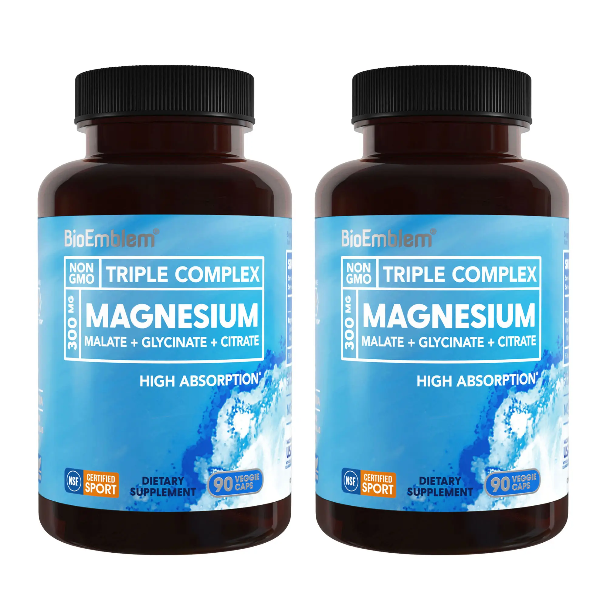 【BioEmblem】Triple Magnesium Complex, Support Muscles, Nerves, Energy & Fitness Healthcare