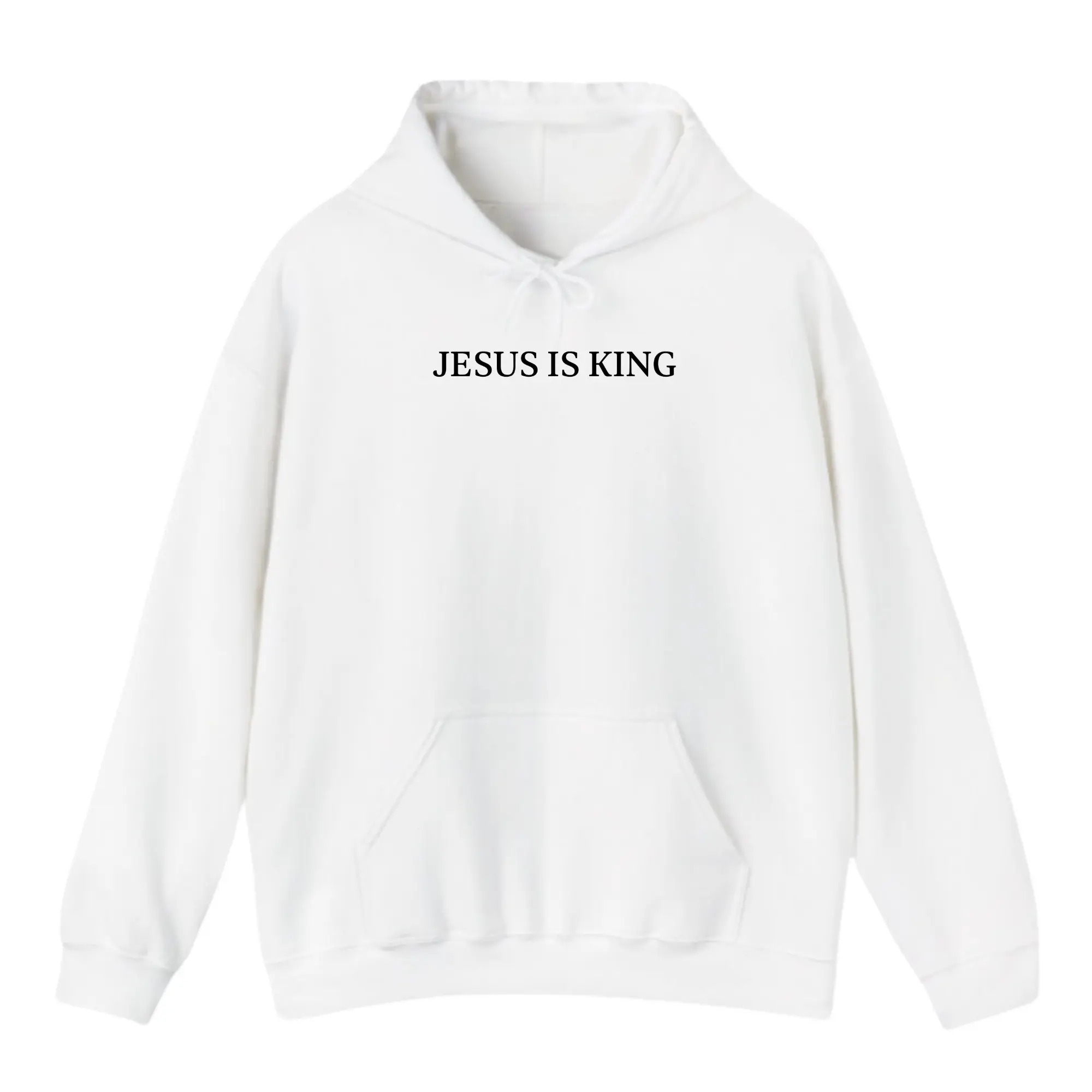 JESUS IS KING Hoodie – Unisex Christian Faith Hoodie for Bold Believers in Christ, Cozy Inspirational Religious Pullover, Comfort Style Gospel Apparel