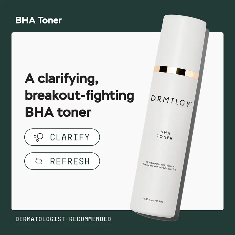 DRMTLGY BHA Toner 6.3 fl oz with Salicylic Acid Skincare Clear