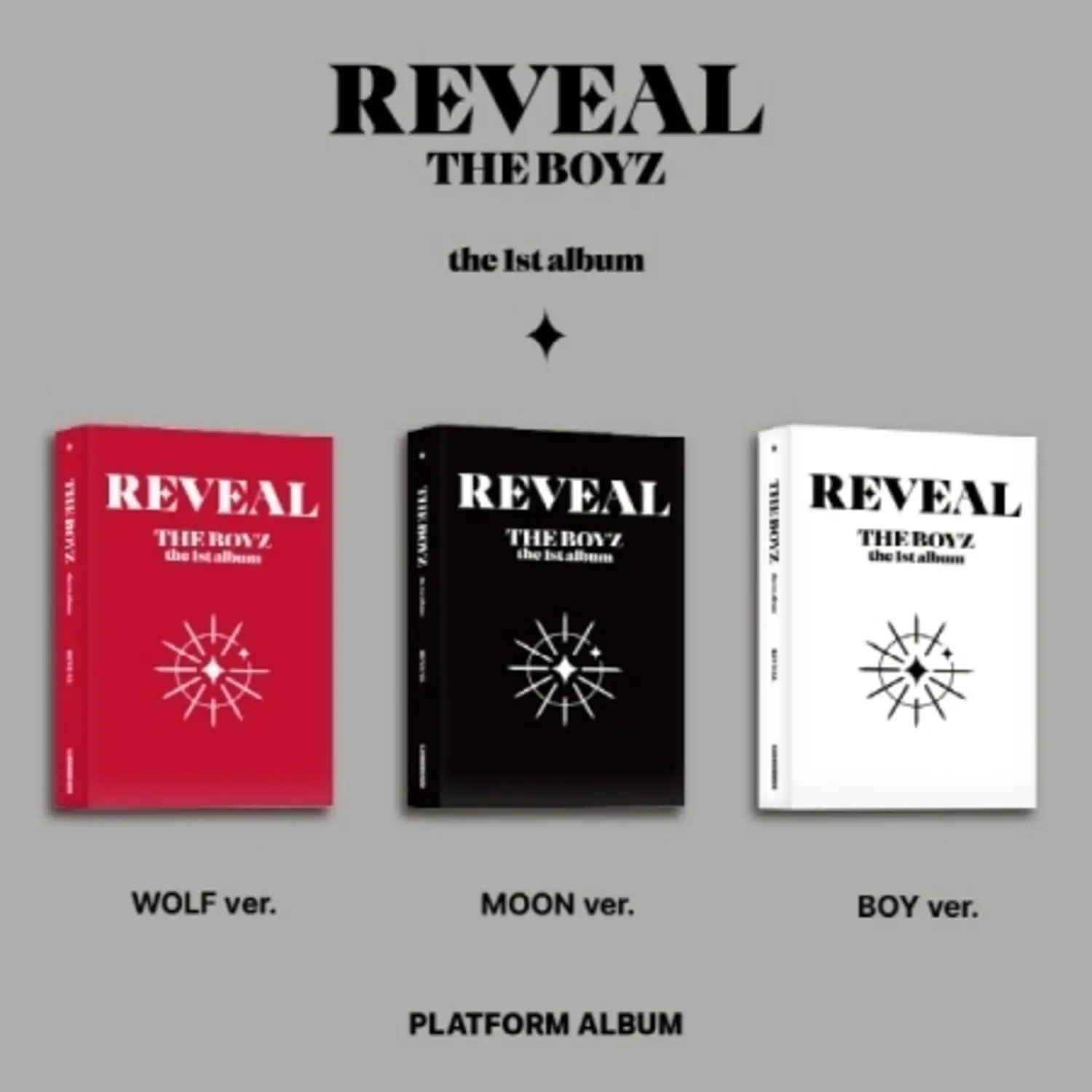 The Boyz - Reveal Platform Version Korean Music (No Age Restriction) - Asia-Import, Discless Digital Photos, Mini QR Card, Selfie Photocard, Official Photocard