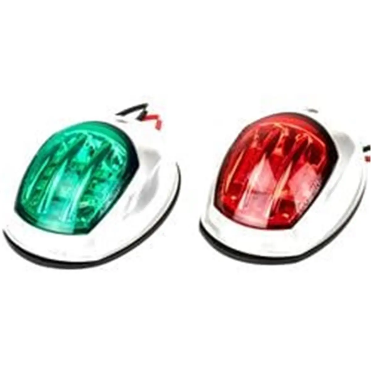 Sea-Dog 400071-1 White LED Navigation Lights Pair Set, USCG Approved Port & Starboard Indicator Lights with ABS Construction, 0.4 lbs Weight, 2 NM Visibility, Led Lights