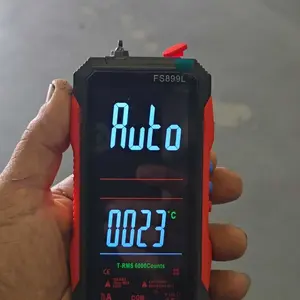 ADESKE 6000 Counts Smart Digital Multimeter – USB Rechargeable, Large Backlit Screen for Voltage/Resistance/Temp, NCV Non-Contact Detection, DIY Electrician Tool Kit – Portable & Professional