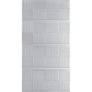 From Plain To Beautiful In Hours Basket Weave Ceiling Light Diffuser Panel Tiffany White 22 in x 46 in (Covers /87 sq.ft.) (12/Pack)