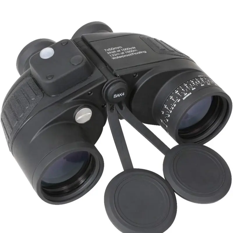 ROTHCO Military Type 7x50MM Coated Binoculars 20272 - Waterproof, Fog Proof, Nitrogen-Filled, Buoyant, Moisture Resistant, Adjustable Interpupilary, Built-In Compass & Range Finder, 132M/1000M Range Complete Set for Camping, Outdoor Adventures