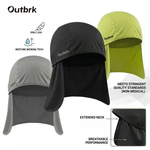 Outdoor Sport Cap with 33g Ultra-Light Fabric, Breathable Mesh with Back Coverage, Quick-Dry Gear for Active Use