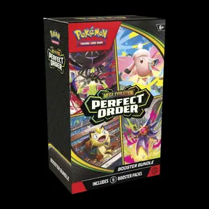 Perfect Order Booster Bundle - Mega Evolution Expansion with 6 Booster Packs for Fans of Pokémon TCG
