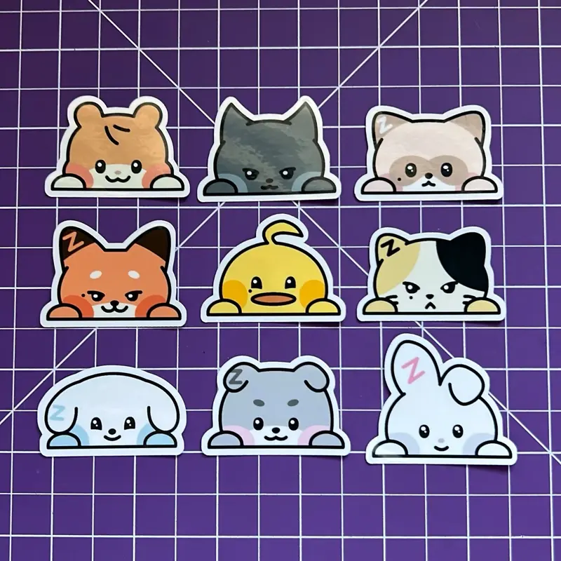 ZB Kpop Peekaboo Sticker Pack - 2 Sizes