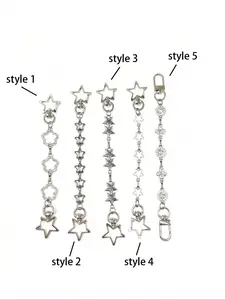 Star Design Luggage Extension Chain, Minimalist Fashionable Bag Extension Chain, Travel Organizer for Women & Men